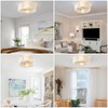 Phrylix 20" Boho Ceiling Fans with Lights, Low Profile Ceiling