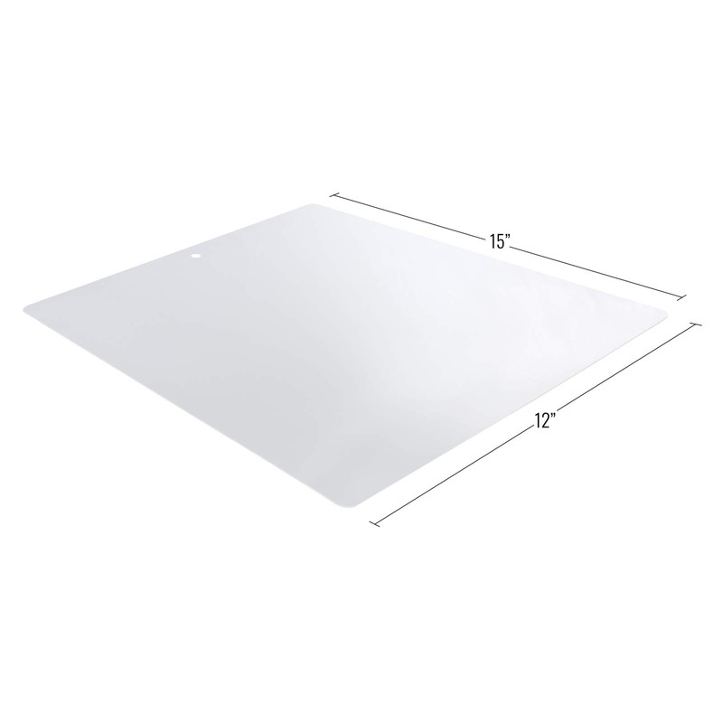 Multi-Pack Thin Clear Flexible Plastic Cutting Board Mat, 12" x