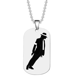 BOMJJOR Necklace Bracelet for Fans Men Jewelry Memorial Collection One Piece (Dog Tag Necklace C)