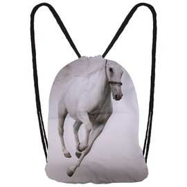 Hanessa Jute Bag with Animal Printing Sports Bag Bag Backpack Pouch Bag Gym Bag Gymsack Hipster Fashion Sports Bag Shopping Bag