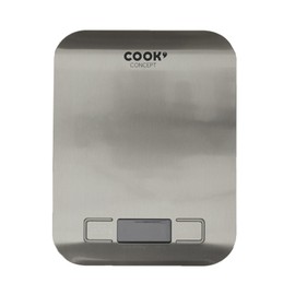 Cook Concept KU6610 Electronic Kitchen Scale Digital Rectangular 5 kg Stainless Steel Grey H1.8 x 14 x 18 cm