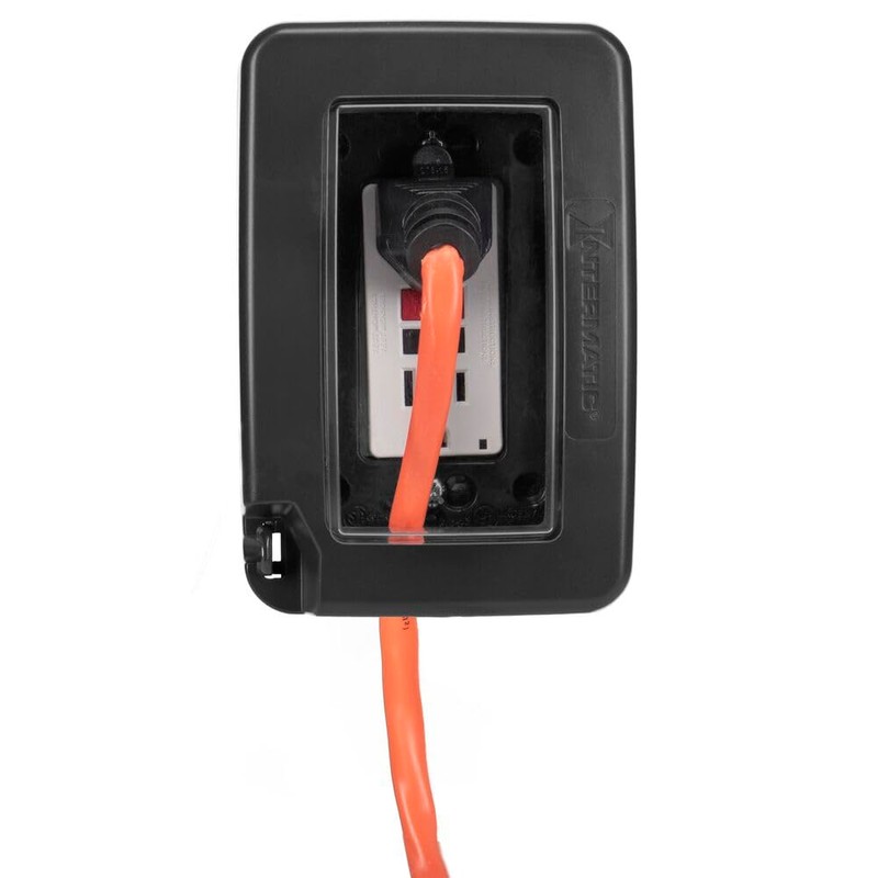 Intermatic WP6000BL Low-Profile In-Use Weatherproof Cover, Black - Durable Outdoor