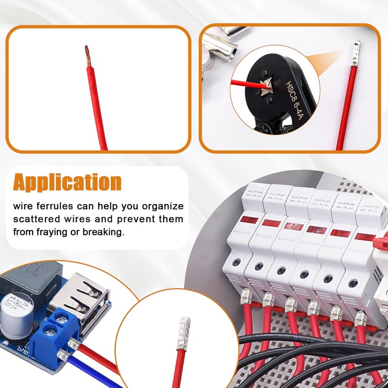mankk 305 Pcs Wire Ferrules Kits Silver Plated Copper Crimp