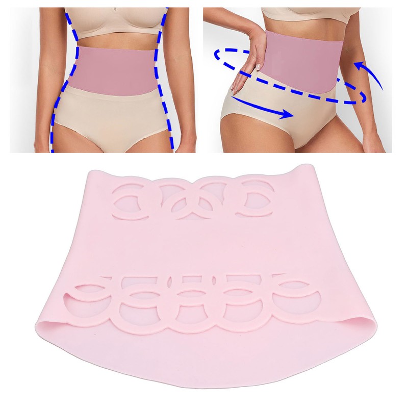 Silicone Waist Girdle Women Belly Fat Tummy Control Summer Hollow