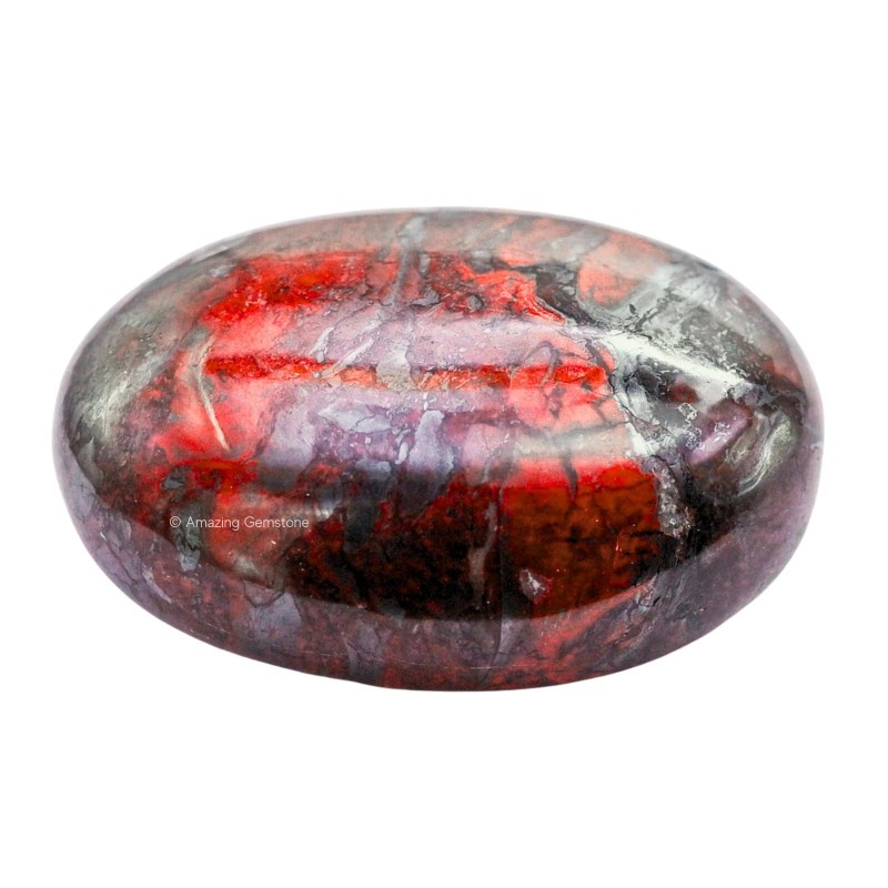 Red Jasper Hematite Crystal Palm Stone