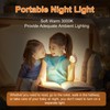 JackonLux Night Lights Plug Into Wall 2 Pack Rechargeable Battery