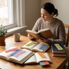 Laffact Colorful Butter Stick Shaped Bookmark, 120Pcs Book Club Reader