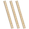 ZZTX 3 Pack Wooden Ruler 12 Inch Rulers Bulk Wood