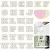 Self-Adhesive Chenille Letters Patches, A-Z Varsity Stickers for Clothing Fabric