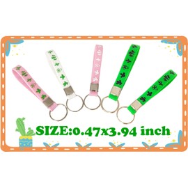 OriniPlay 24PCS Cactus Party Rubber Keychains Cinco de Mayo Party Mexican Fiesta Birthday Baby Shower Llama Party Summer Party Decorations Prize Goodie Bag Favors Keychain