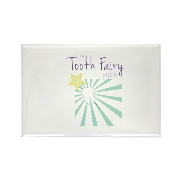 CafePress My Tooth Fairy Pillow Magnets Rectangle Magnet, 3"x2" Refrigerator