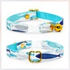 Fish Cat Bow Tie Collar, Blue Cat Collar, Breakaway with