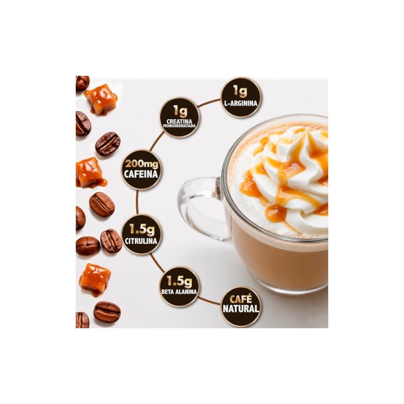BHP NUTRITION- Coffee Max, café pre entreno (caramel macciato)
