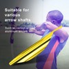 50Pcs 2.4in Arrows Vanes DIY Spiral Feather Wing Competitive Bow
