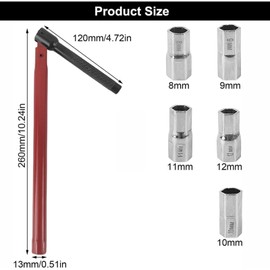 RODISHOMM Stand Tap Wrench 8-12 mm, Universal Tap Wrench for Taps, Mounting Tool with Robust Design, Stand Tap Wrench for Easy Installation and Repair