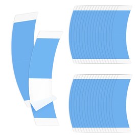 36pcs Blue Wig Tapes for Lace Wigs, Double Sided Waterproof Invisible Adhesive Tape Strips for Toupee Tape Wigs Lace Front Wig Tape