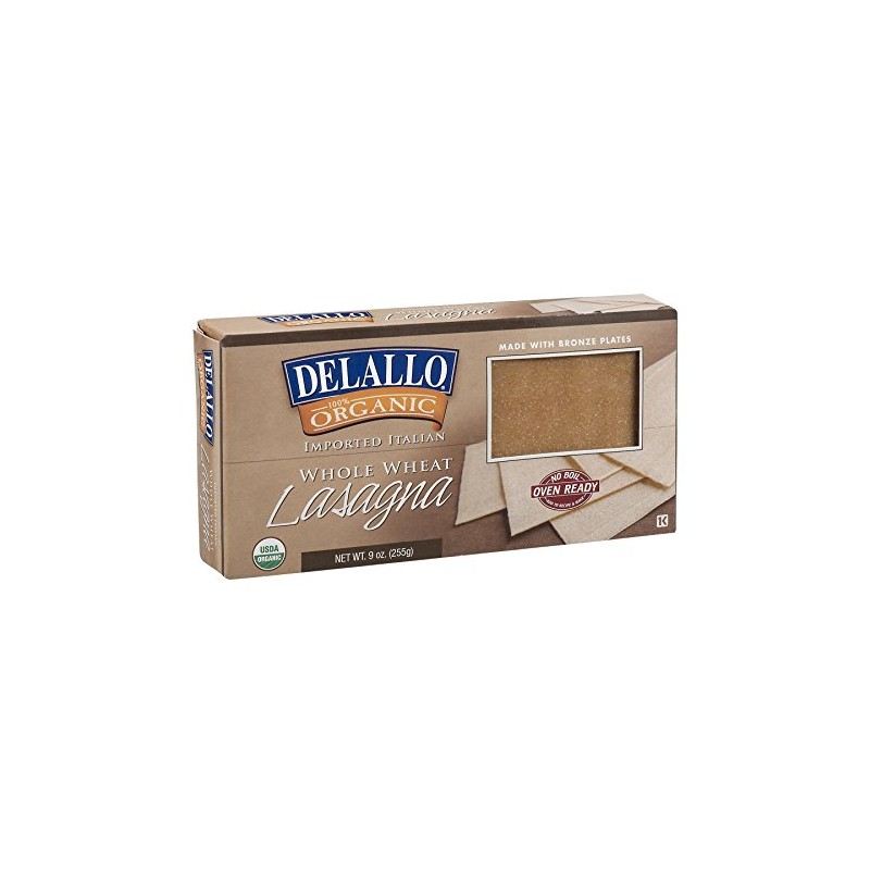Organic Whole Wheat No Boil Lasagna 9 Ounces (12 per
