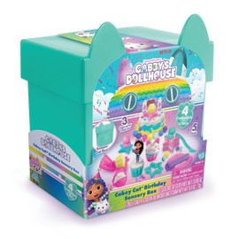 Gabby’s Dollhouse ™ Large Cakey Cat™ Birthday Sensory Box! Get Ready for a paw-Some Party by Sculpting Pretend Party Treats! Age 4+
