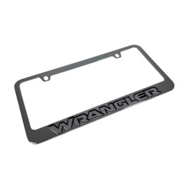 Jeep Wrangler Chrome License Plate Frame - UV Logo