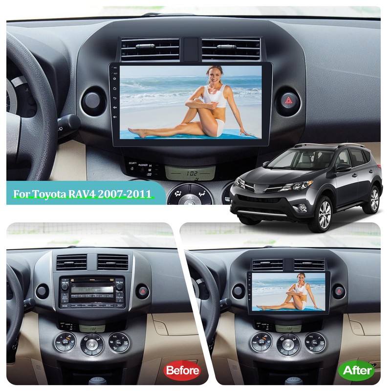 Android Car Stereo for Toyota RAV4 2007-2011 with Wireless Apple