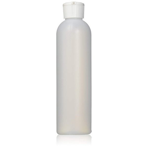 MoYo Natural Labs 8 oz Squirt Bottles, Squeezable Empty Refillable Containers Turret Caps, BPA Free HDPE Plastic for Essential Oils and Liquids Toiletry/Cosmetic Bottles (Pack of 6 Translucent White)
