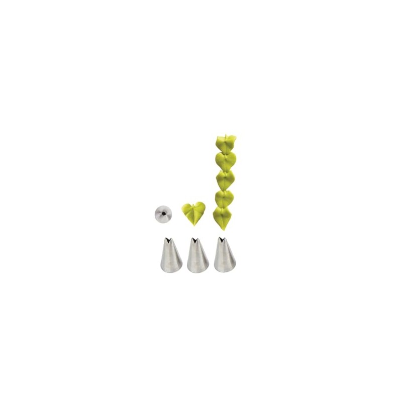 Leaf Piping Tip #352, 3-Piece Set – Create Stunning Leaves