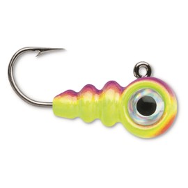 VMC Tungsten Larv Eye Jig 1/32 oz Glow Purpledescent