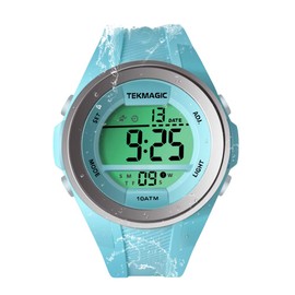 Boys Girls Sport Watch 10ATM Waterproof Swimming Watch Stopwatch Chronograph with Alarm Function Dual Time Zone, 12/24 Hour Formats