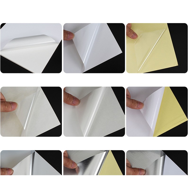 20Pcs Printable Holographic Sticker Paper A4 Dries Quickly Waterproof PET