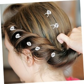 FOMIYES 5sets Women Hair Accessories Girls Hairpin Rhinestone Hairpin Wedding Hair Forks 12pcs*5