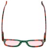 Medspex Pink FL41 Reading Glasses +3.50 Green Purple Stripe Fluorescent