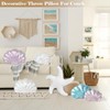 Shell Pillow Seashell Decorative Throw Pillows Pearlescent Sea Shell Toy