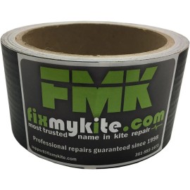 BainBridge Ripstop Spinnaker Sail Repair Nylon Tape Roll in Black-  2 in by 25 ft