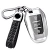 Z.MYUKI Mocha Electric Key Case with Key Fob for Opel