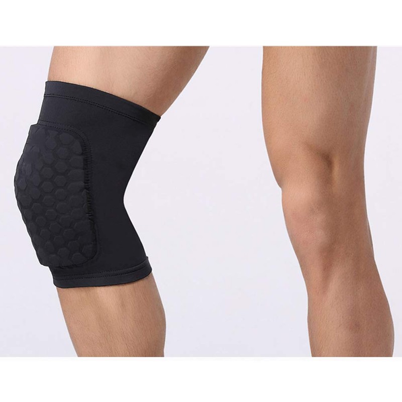 PISIQI Compression Collision Avoidance Knee Sleeve, 2 Sleeves, Black, L