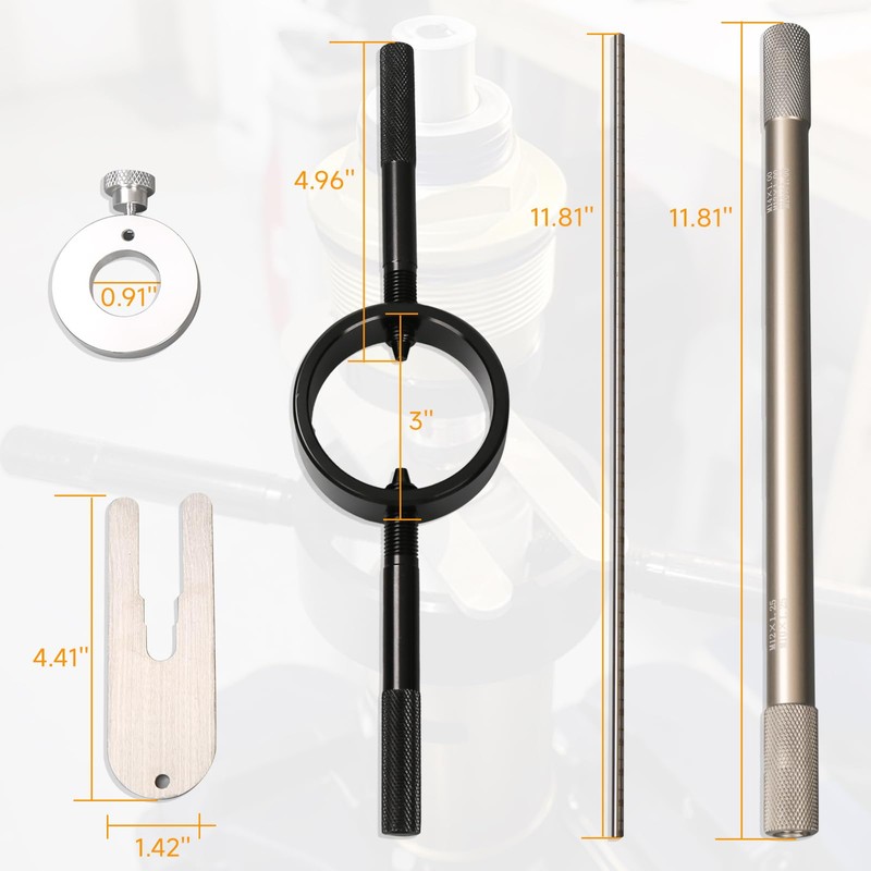 RYLNOK Motorcycle Fork Service Tool Kit,Motorcycle Oil Tool,3PCS Fork Maintenance