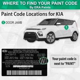 ERA Paints K9 - Glacier Blue Metallic for KIA Exact Match Automotive Touch Up Paint Jar - Basic Kit