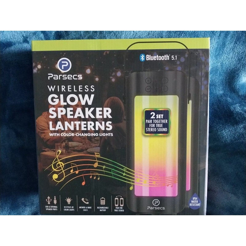 Parsecs Wireless Water Resistant LED Glow Lanterns/Bluet