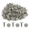 sourcingmap 100pcs Gray Plastic Push Type Fasteners Clip Rivet 8mm