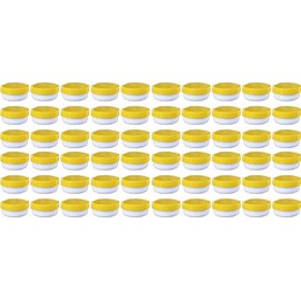 60 containers containers Ointment Cream Ointment Kruke Flat 12ml Capacity with Yellow Lid – Made In Germany