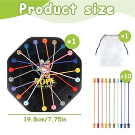 IKOPFLN 1 Stück strategie brettspiele,brainy knots spiel, Lernspielzeug zum Entfernen von Seilen, Knot Logic Game, Seil Entwirren Strategie Brettspiel, Puzzle Spiel mit gedrehten Seilen