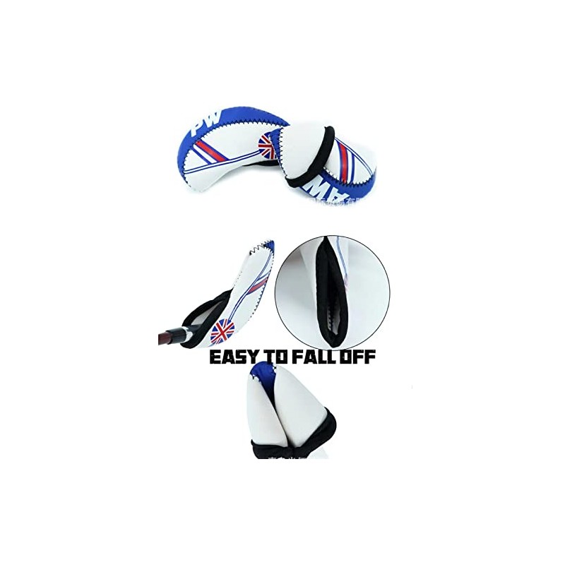 10 Pcs Golf Club Iron Head Covers Protector Headcover Set