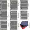 MUROAD Stamp Pages for Stamp Album Binder, 10 Sheets 6S