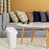 ROYFACC Small Trash Can Plastic Bathroom Wastebasket 3.2 Gallon Slim