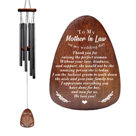 Mother of The Bride Wedding Gift from Groom - Mother in Law Wedding Wind Chime, Thank You Gifts for Mother of Bride from Groom, Mother-in-Law Wedding Keepsake from Son in Law Groom