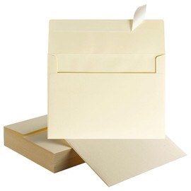 LvYiLinggg 2 Envelopes, Light Yellow, 7.1 x 5.1 inches (18 x 13 cm), 10 Pieces, Photos, Fashionable, Greetings, Postcards, Message Cards, Shop Cards