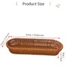 RT&BS Handwoven Utensil Basket, Artisan Mini Bread Basket, Flatware Storage