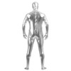Gaoin Men's and Women's Shiny Spandex Open Face Metallic Zentai