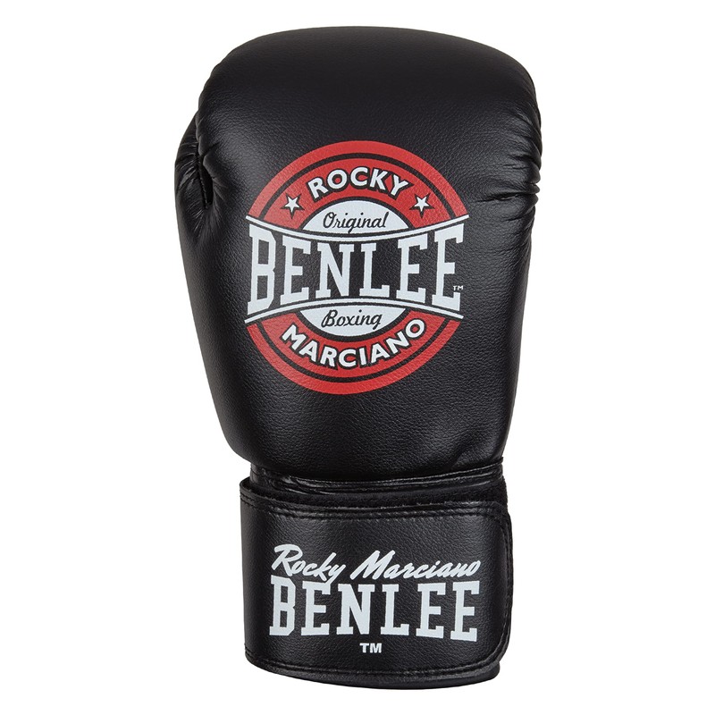 Benlee Boxing Gloves Faux Leather Pressure, Colour: Black/Red/White, Size: 6