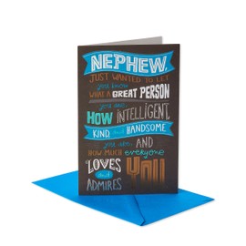 American Greetings Birthday Card for Nephew (Tough Guy)